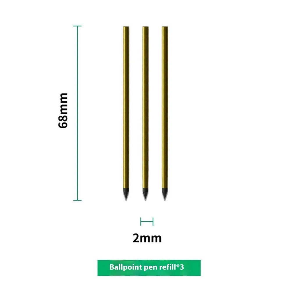 A5 loose leaf notebook refill paper with 9 writing refills including ballpoint, pencil, and plastic types