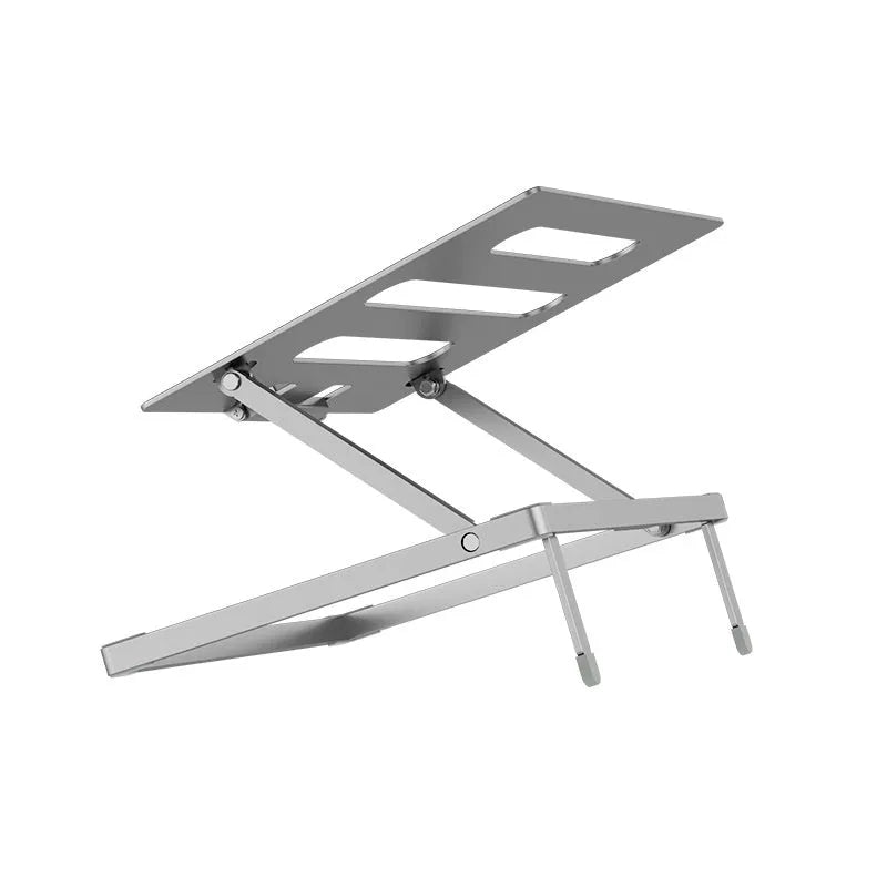 Aluminium alloy notebook cooling rack with folding riser in ordinary or upgrade colour