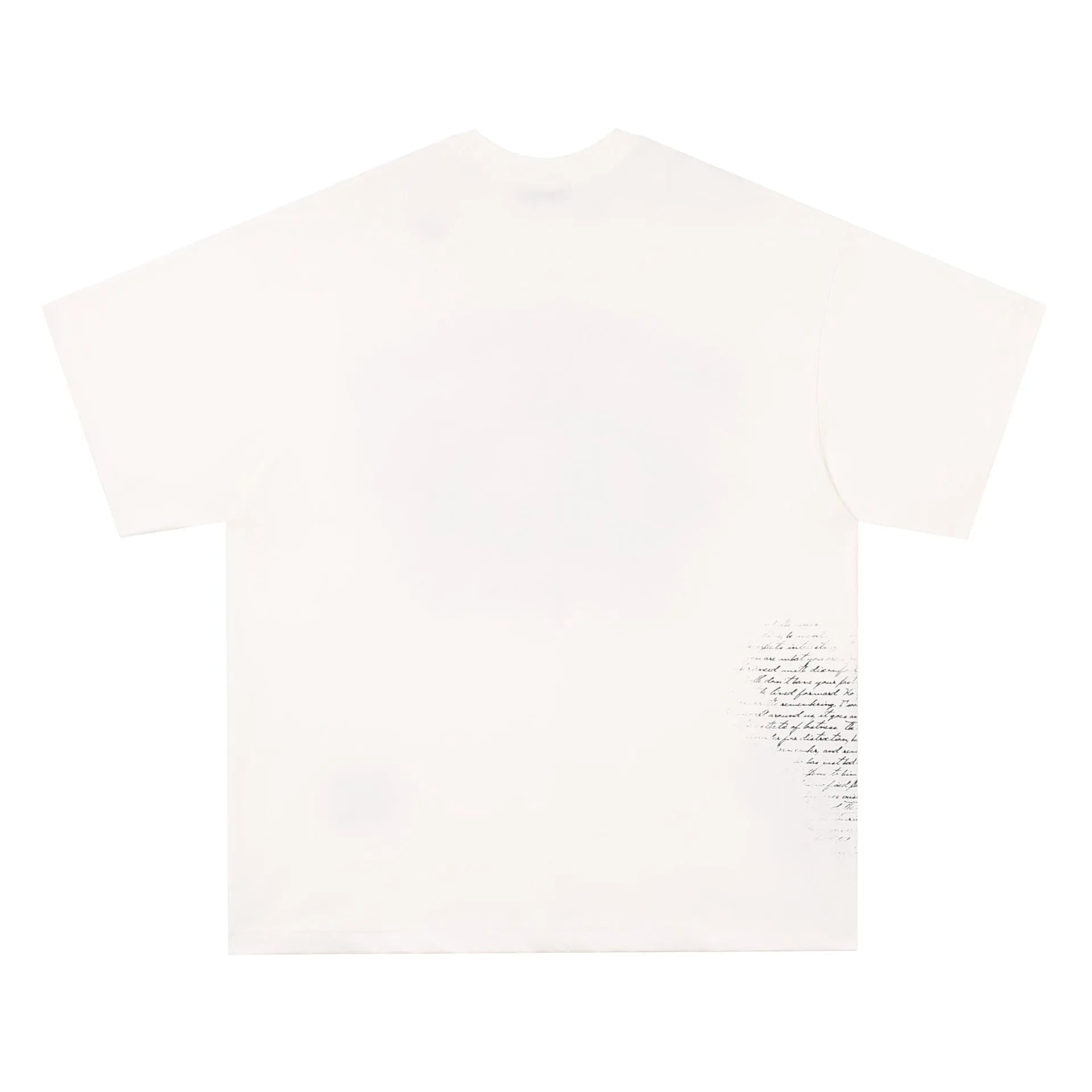 American retro hip hop gothic cotton t-shirt with letter pattern in white or black