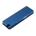 Portable metal external solid state hard drive with USB cable in multiple colour options