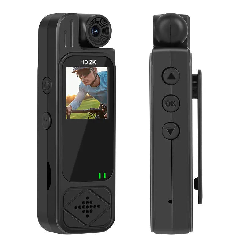 Portable C13-2K back splint recorder with screen, 2K recording, ABS black casing