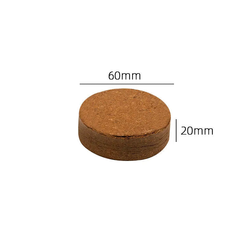 Nutrient soil blocks for vegetable planting in various sizes showing particle texture