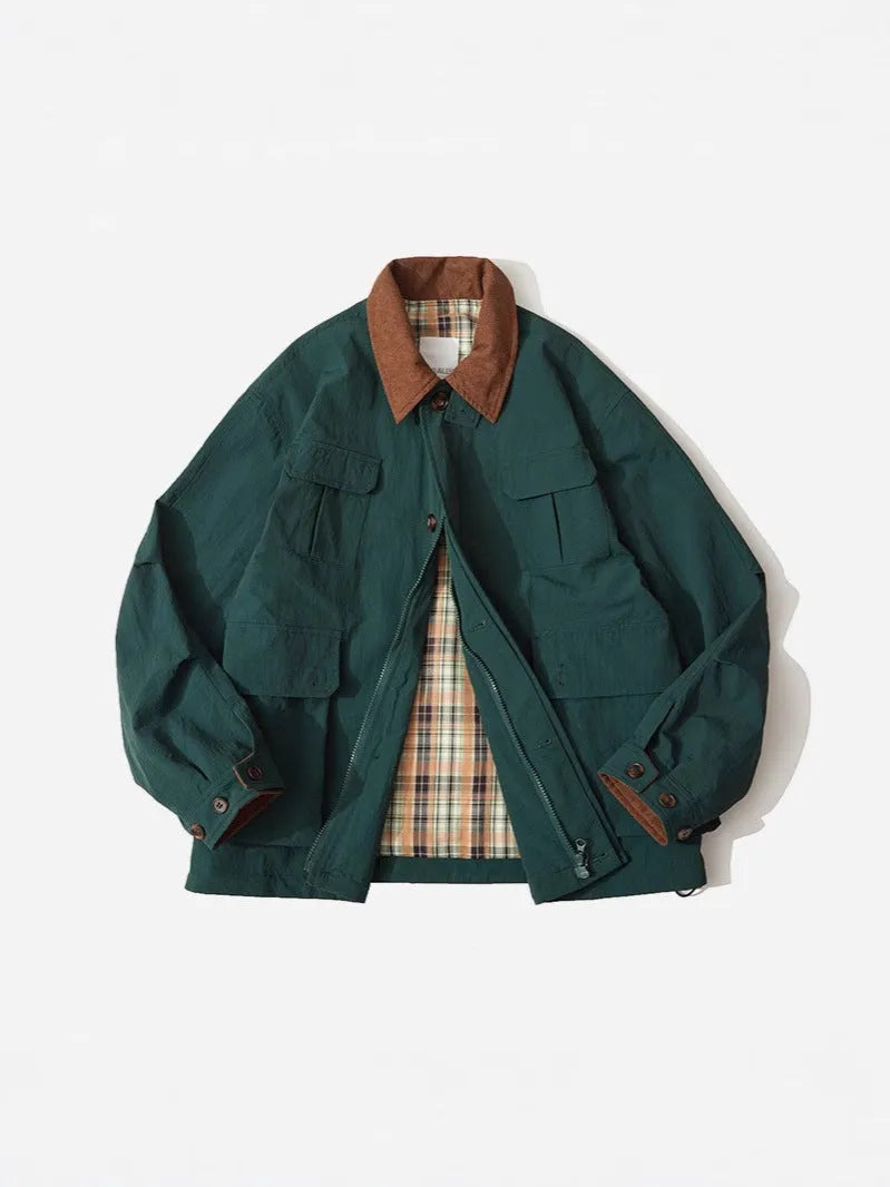 Men's and women's solid colour casual jacket with side seam pockets in polyester fabric