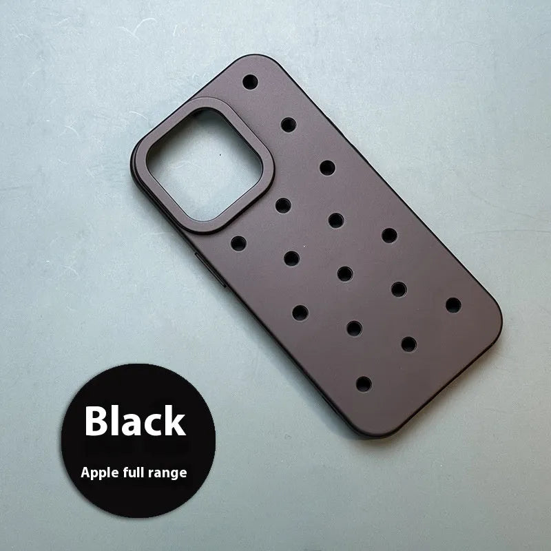 DIY heat dissipation TPU frosted phone case for iPhone 15 Pro Max in black, blue, green, yellow