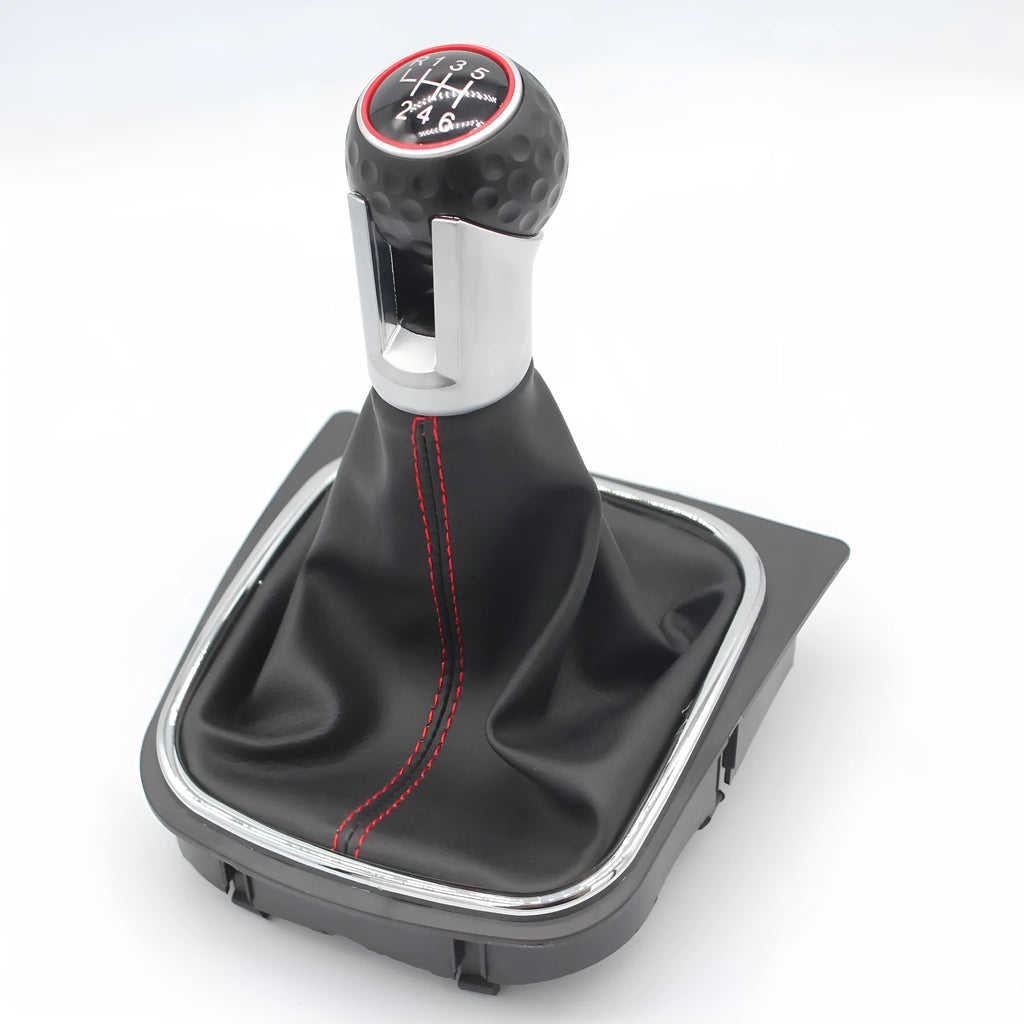 Leather automobile gear lever handball for Volkswagen Golf models with 12mm fitting diameter