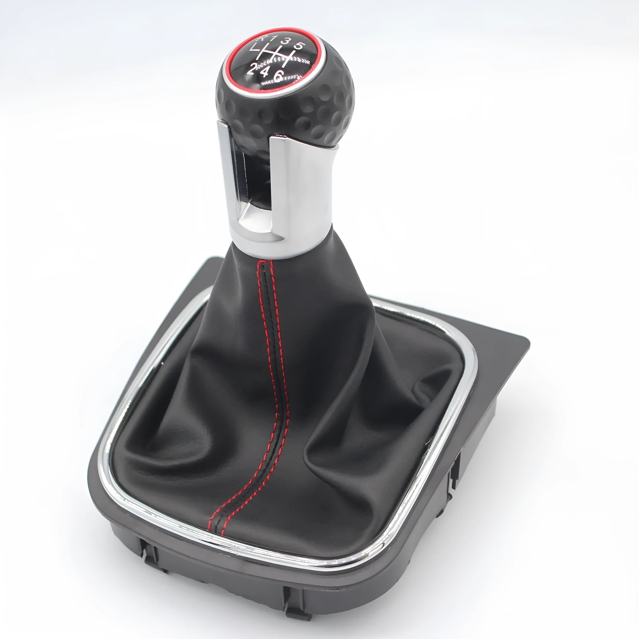 Leather automobile gear lever handball for Volkswagen Golf models with 12mm fitting diameter