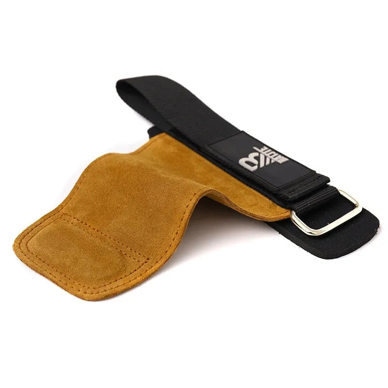 Brown wrist protectors for fitness training and pull-up exercises