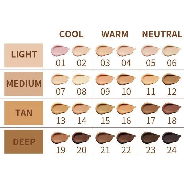 Waterproof concealer contour stick in pen format with 24 colour shades for facial definition