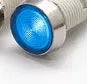 10mm stainless steel bezel plastic indicator light with wire, shown in multiple colour options.