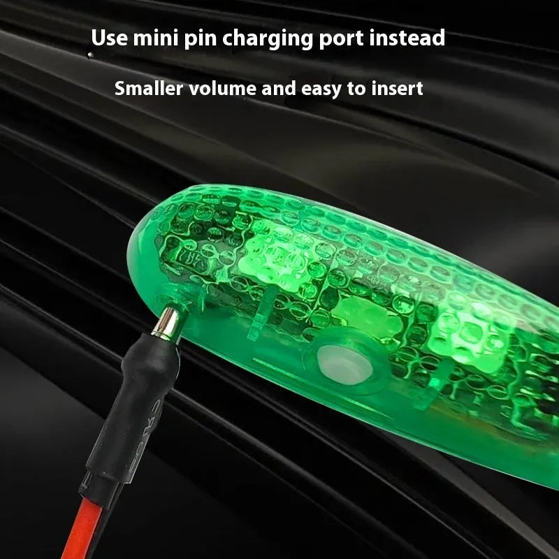 V3 wireless charging waterproof navigation light for RC models in red, green, and white colours.
