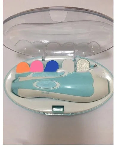 Ultra-quiet electric baby nail polisher pen with night light in multiple colour options