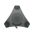 Wired USB plug-and-play microphone in black with compact desktop footprint, 5W power, 203.5x178.6x40mm dimensions