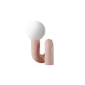Modern resin bedside lamp in white with Nordic design for children bedroom 220V UK plug