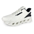 A pair of men's low-top casual trainers in a choice of colours, featuring a mesh upper and lace-up front.