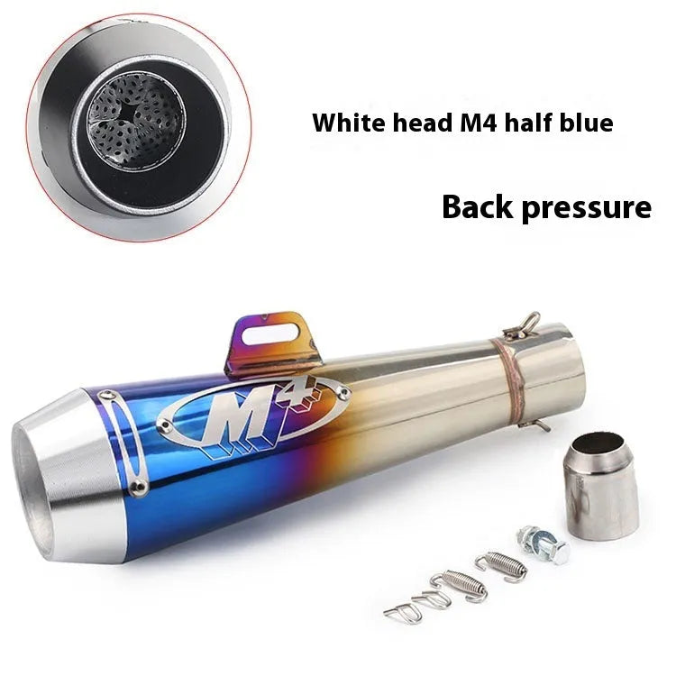 Universal M4 motorcycle exhaust pipe for large displacement bike modification