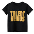 Black men's geometric pattern short sleeve pullover with loose fit and regular sleeves