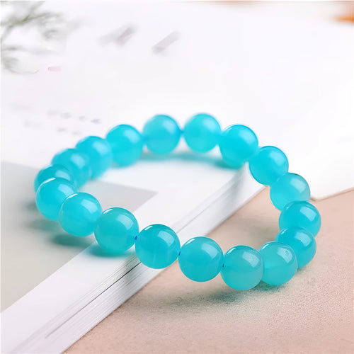 Natural Amazonite scattered beads in ice blue-green colours for bracelet making and jewellery craft
