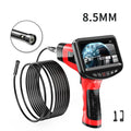 8.5mm dual-lens endoscope inspection camera with flexible snake pipeline cable