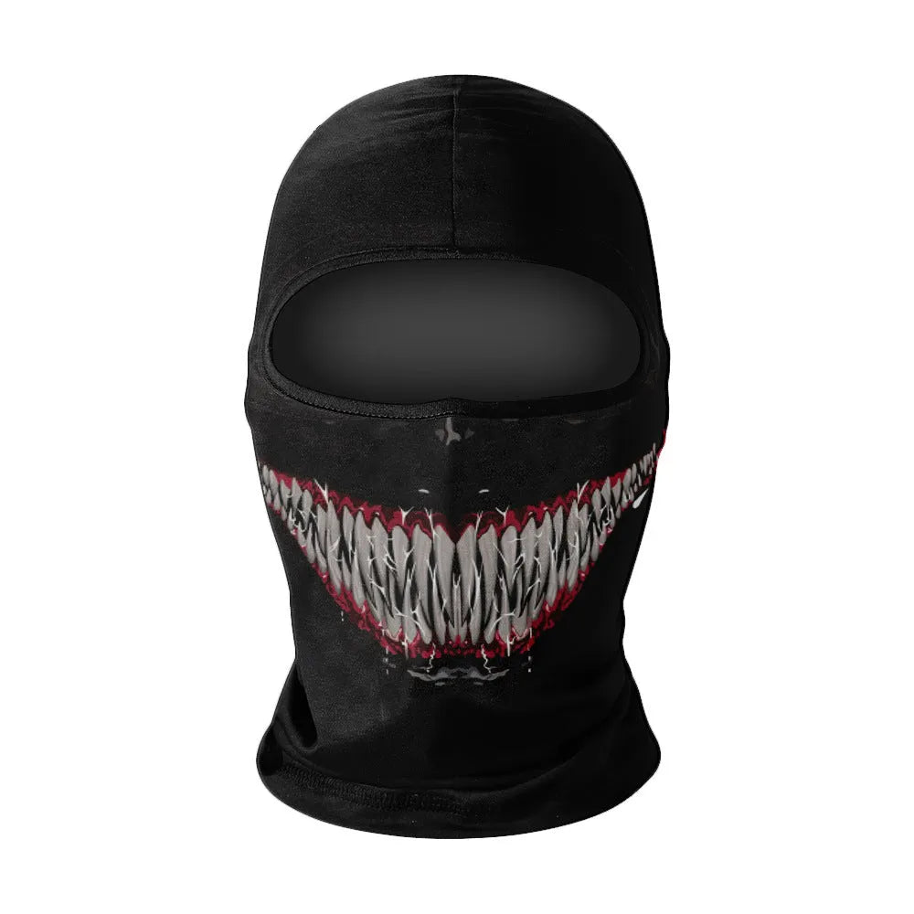 Summer breathable full face sun protection headgear in ice silk fabric, polyester, average size, available in multiple colours