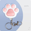 USB rechargeable infrared cat teaser toy with keychain attachment and LED light