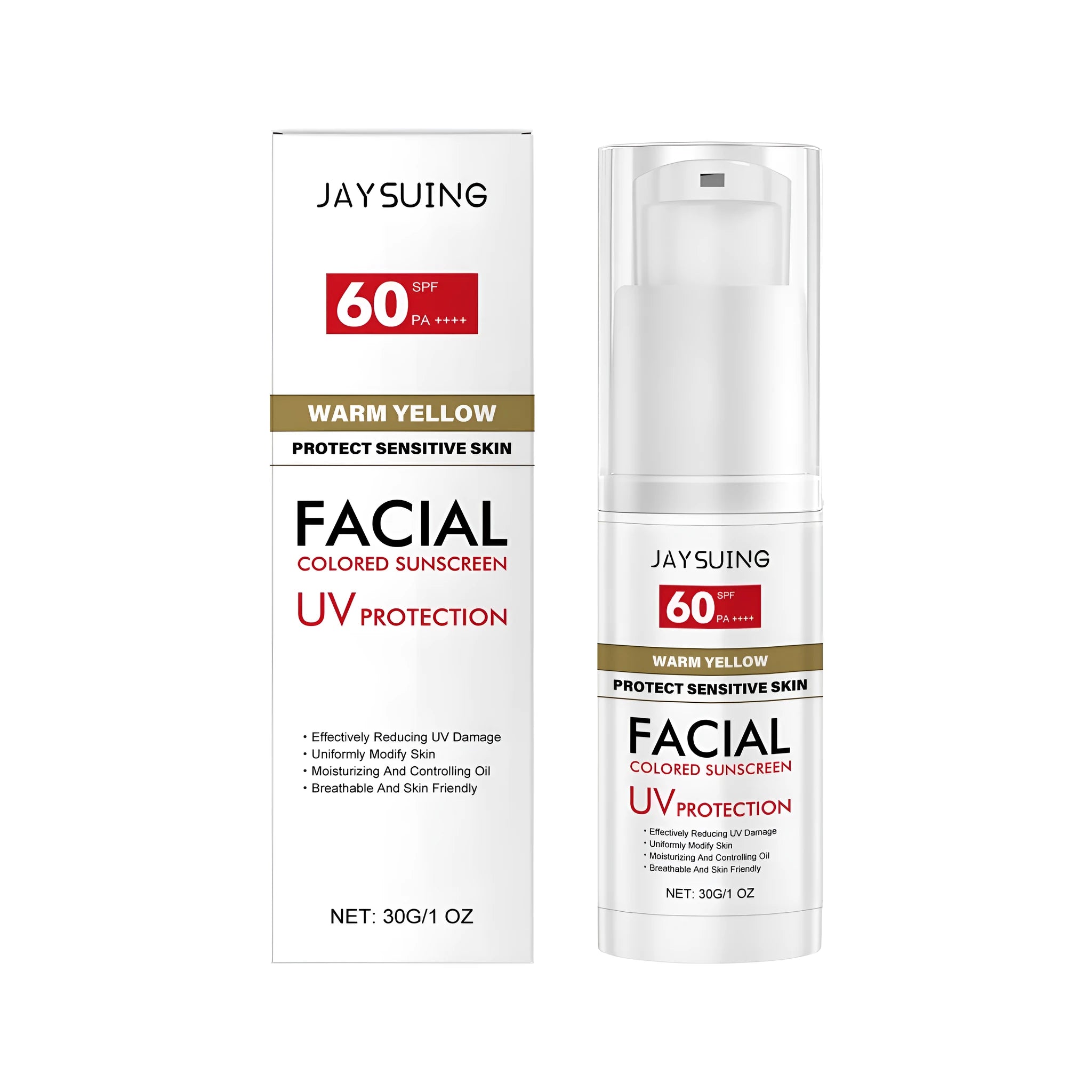30g tube of Centella Asiatica and Hyaluronic Acid sunscreen with Vitamin E