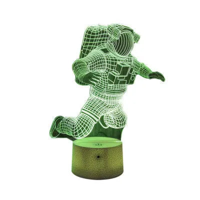 Astronaut 3D small LED night light with USB plug and touch or remote control options for bedside use