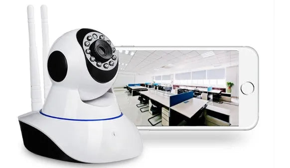 Wireless indoor dome camera with 1080P resolution, 3.6mm lens, and plastic case