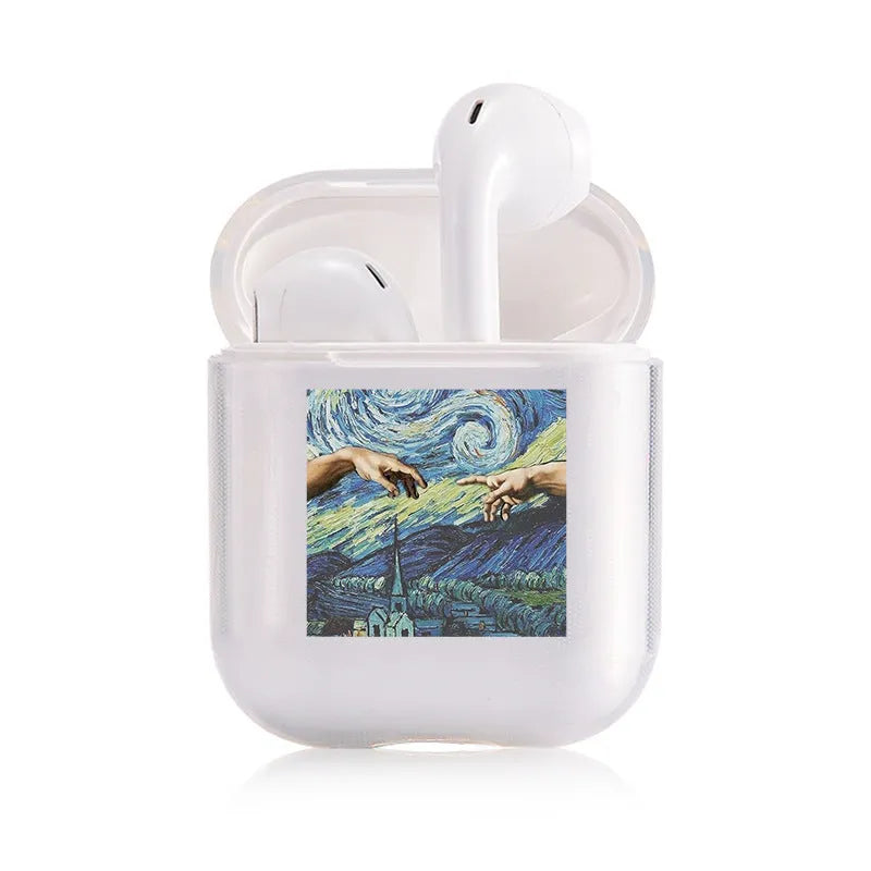 Clear transparent plastic protective cover for Apple AirPods and AirPods Pro charging case