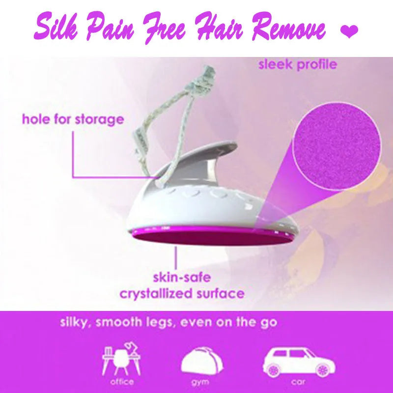 Hair remover manual shaver with white and rose red ABS plastic body on blister card packaging
