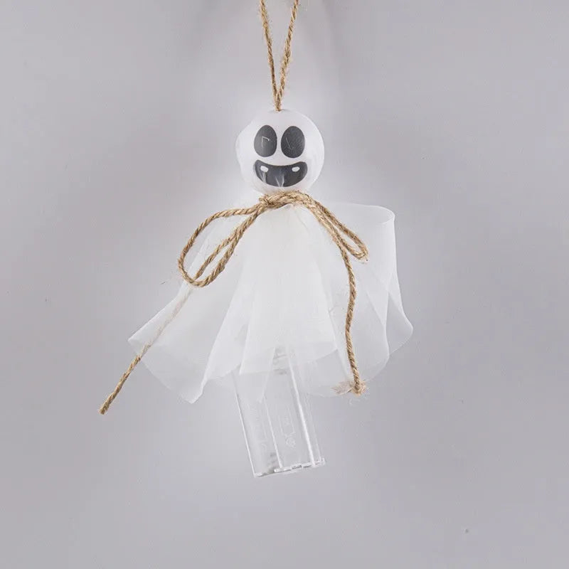 Halloween ghost LED lighting chain with colourful lights and battery box