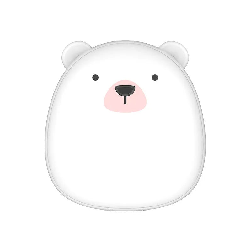 Cute cartoon penguin and polar bear design USB rechargeable electric hand warmer.