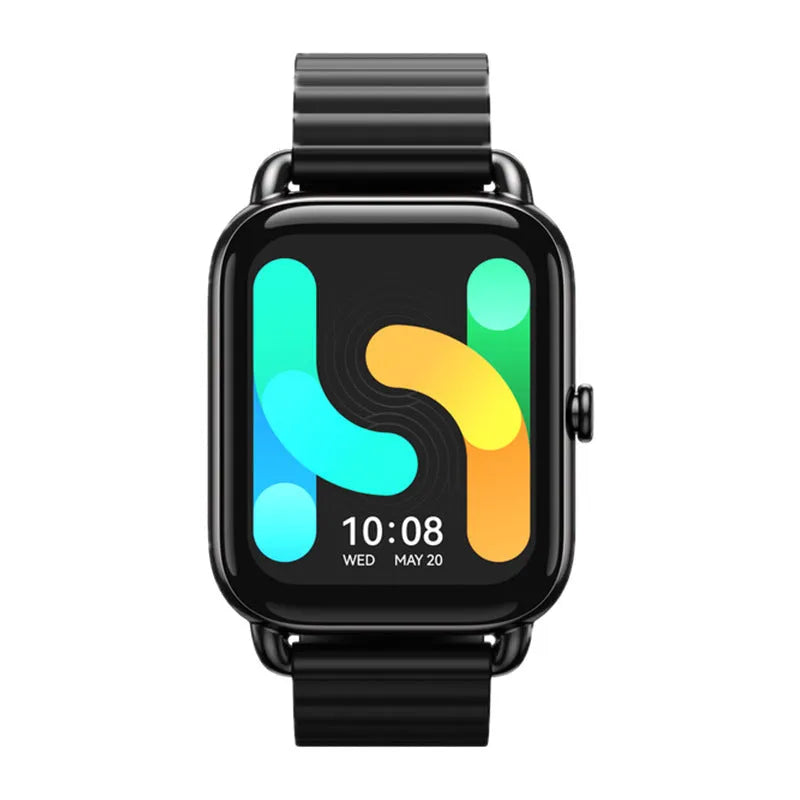 HAYLOU RS4 Plus smart sports watch with AMOLED display shown in black colour option