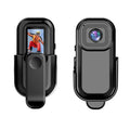 L8 Black WIFI body camera with back splint and thumb hole, 65x32.3x18mm plastic body