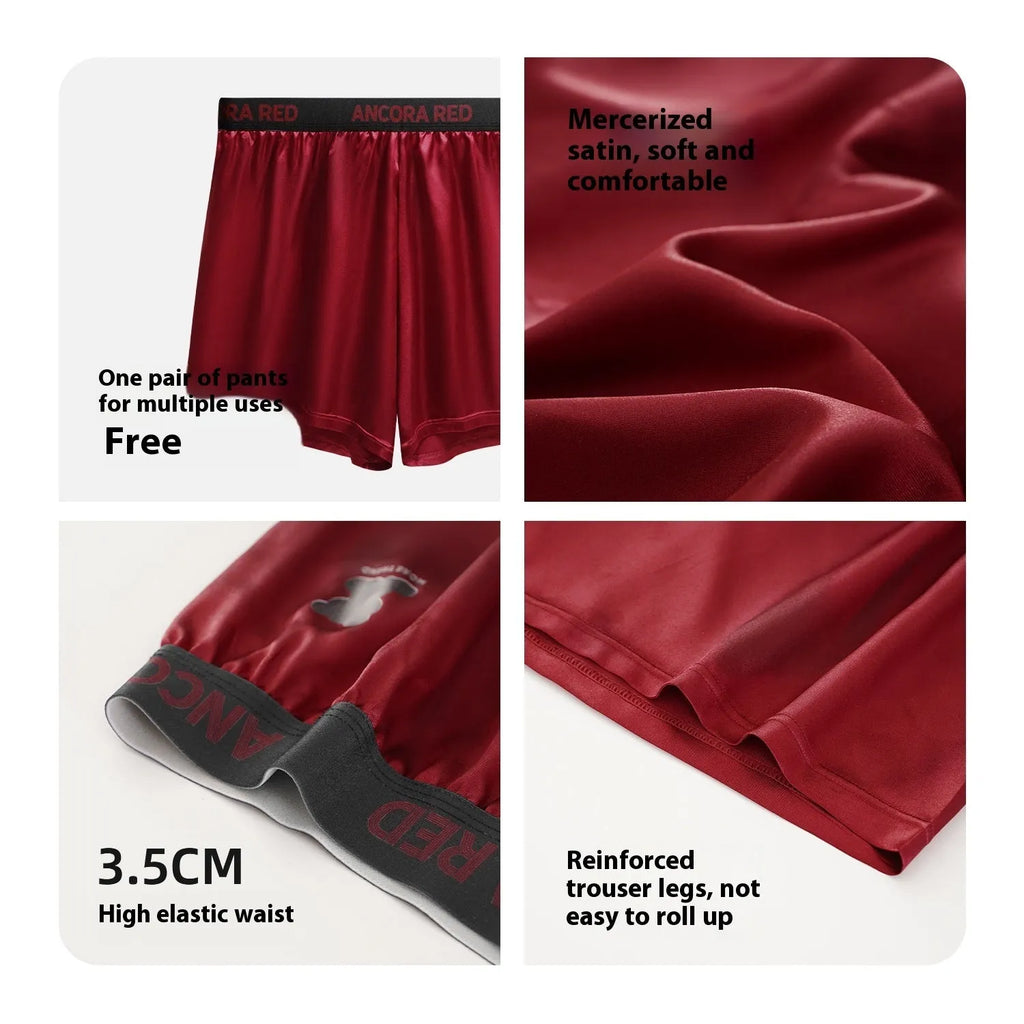 Men's solid colour boxer briefs showing mid-waist design and knitted polyester fabric in multiple colour options