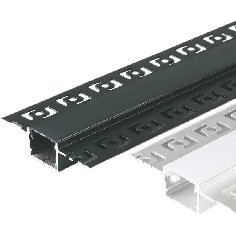 Intelligent control light strip embedded part black aluminium alloy with acrylic lampshade 12.5cm length