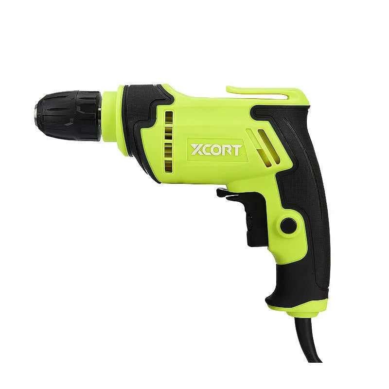 450W black pistol grip electric drill with chuck and power cable