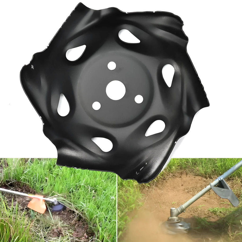 Metal cut lawn mower part 23.5 cm diameter black A3 iron plate garden machine replacement accessory