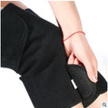 Electric heating knee pads in black with double-sided heating element, large size