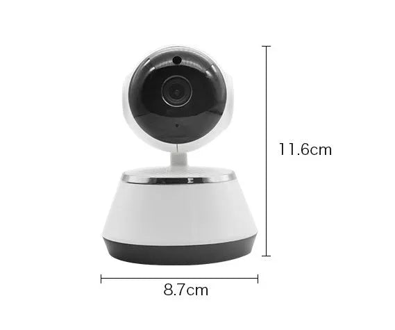 WiFi wireless baby monitor camera white with 720P HD and pan tilt night vision