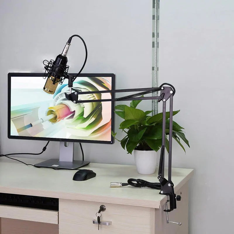 BM-800 condenser microphone in multiple colour options with electroplated mesh head