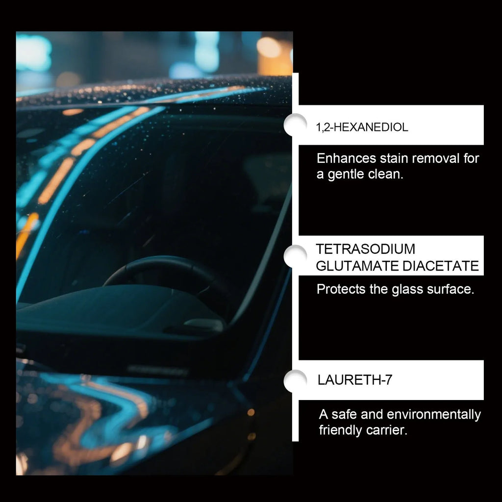 120g Glass Restore Paste tub with sponge and towel for car windshield cleaning and anti-fog