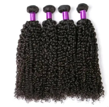 Brazilian virgin human hair kinky curly wig with real hair curtain in natural black colour