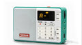 Tecsun Q3 compact digital audio player and AM/FM radio in multiple colour choices.