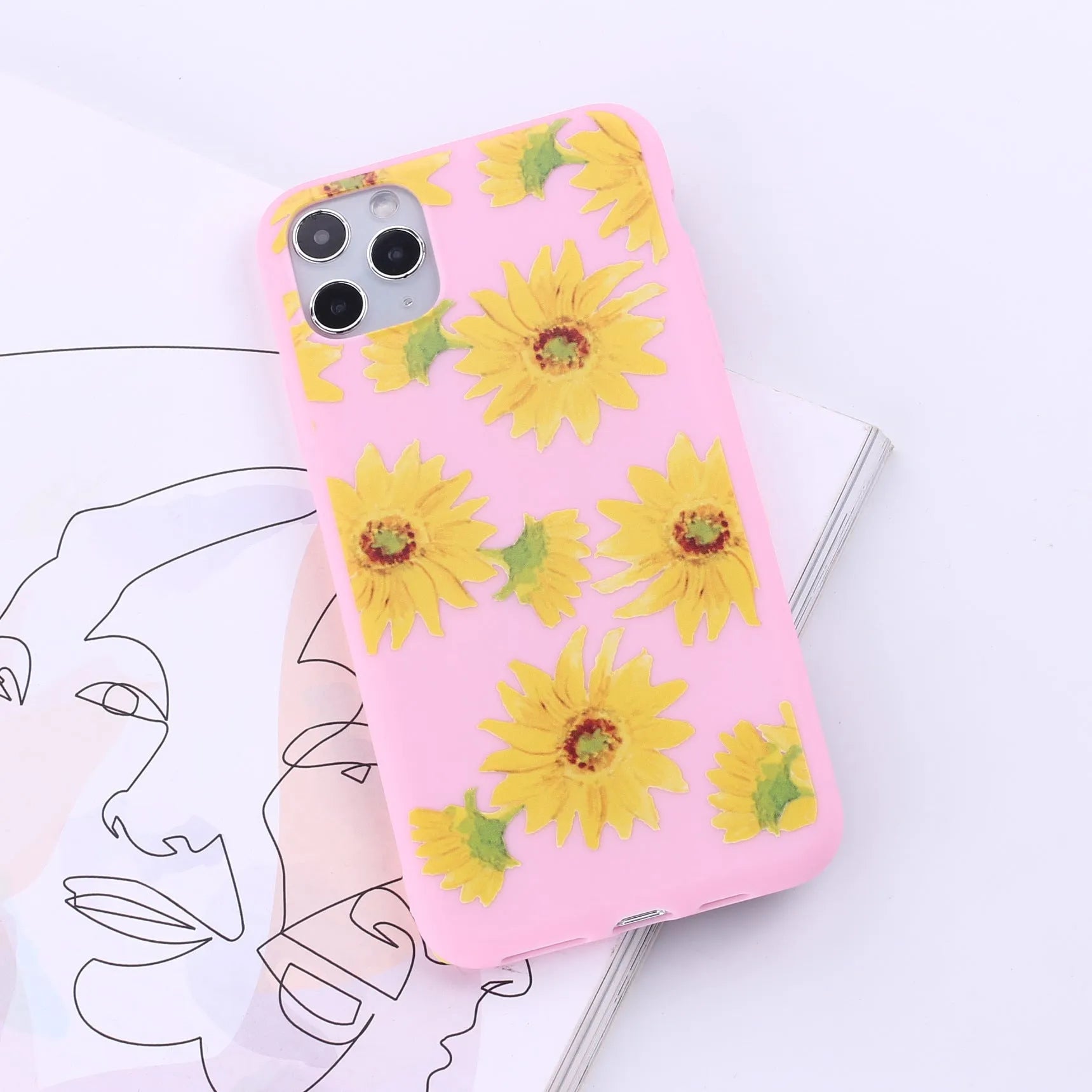 iPhone mobile phone case in a selected colour from a range of fourteen options, showing the painted TPU back cover design.