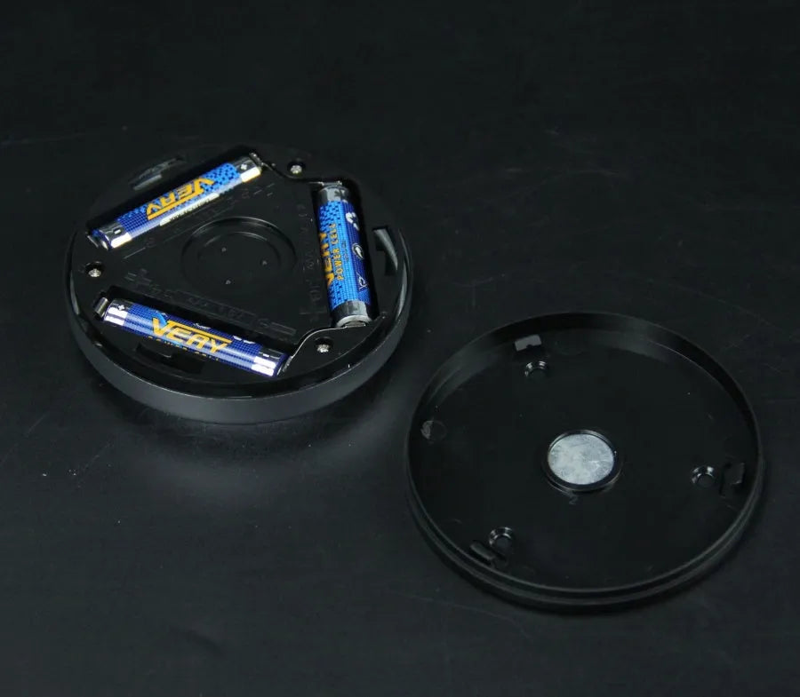 6LED motion sensor night light with strong magnetic base and adhesive pad for cabinet or ceiling mounting