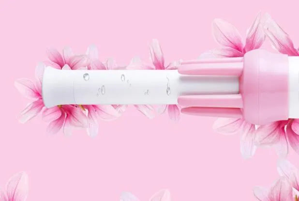 Rotating curling iron with tourmaline ceramic barrel 21-30mm automatic rotation wet dry hair