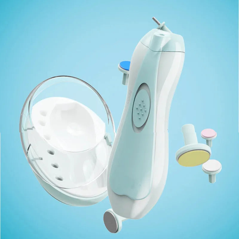 Ultra-quiet electric baby nail polisher pen with night light in multiple colour options
