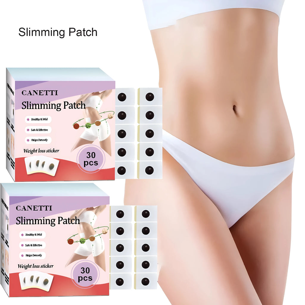 Herbal slimming belly button patch 30PC brown for big belly and waist tightening