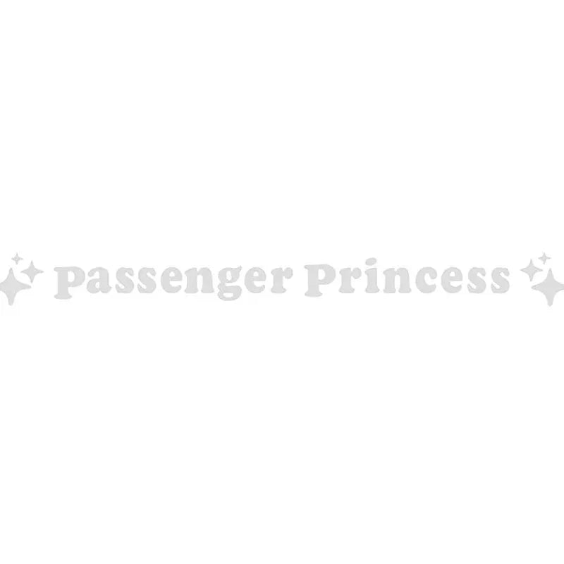 Passenger princess decorative car rearview mirror sticker in multiple colours, size 12.5cm.