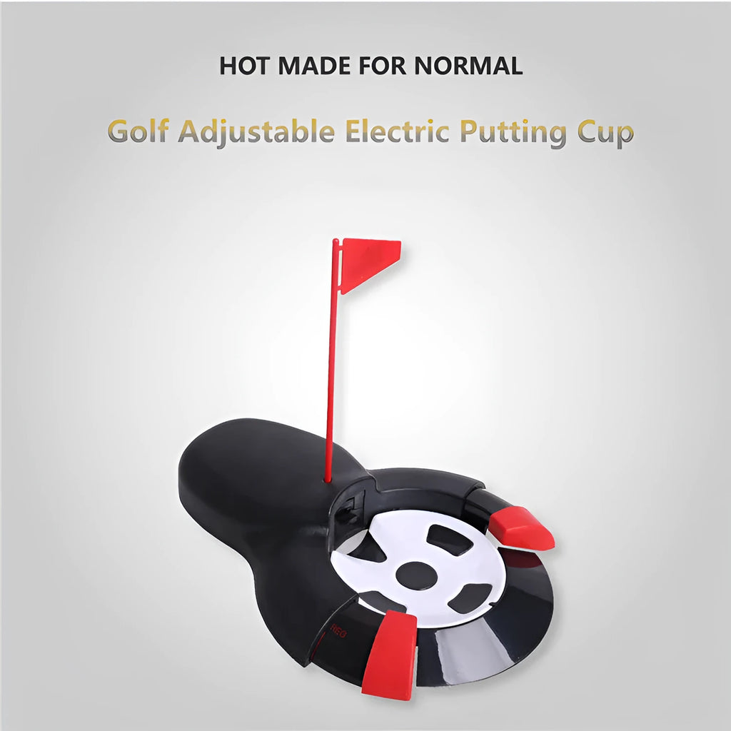 Black golf electric adjustable automatic rebound rebounder ABS 27x21cm on grass